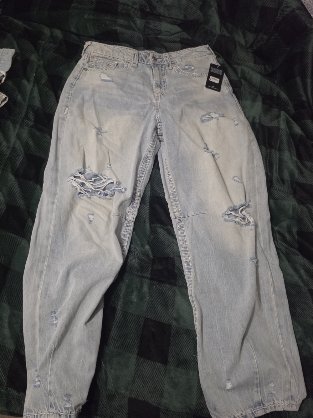 True Religion Light Wash Distressed Women’s Jeans